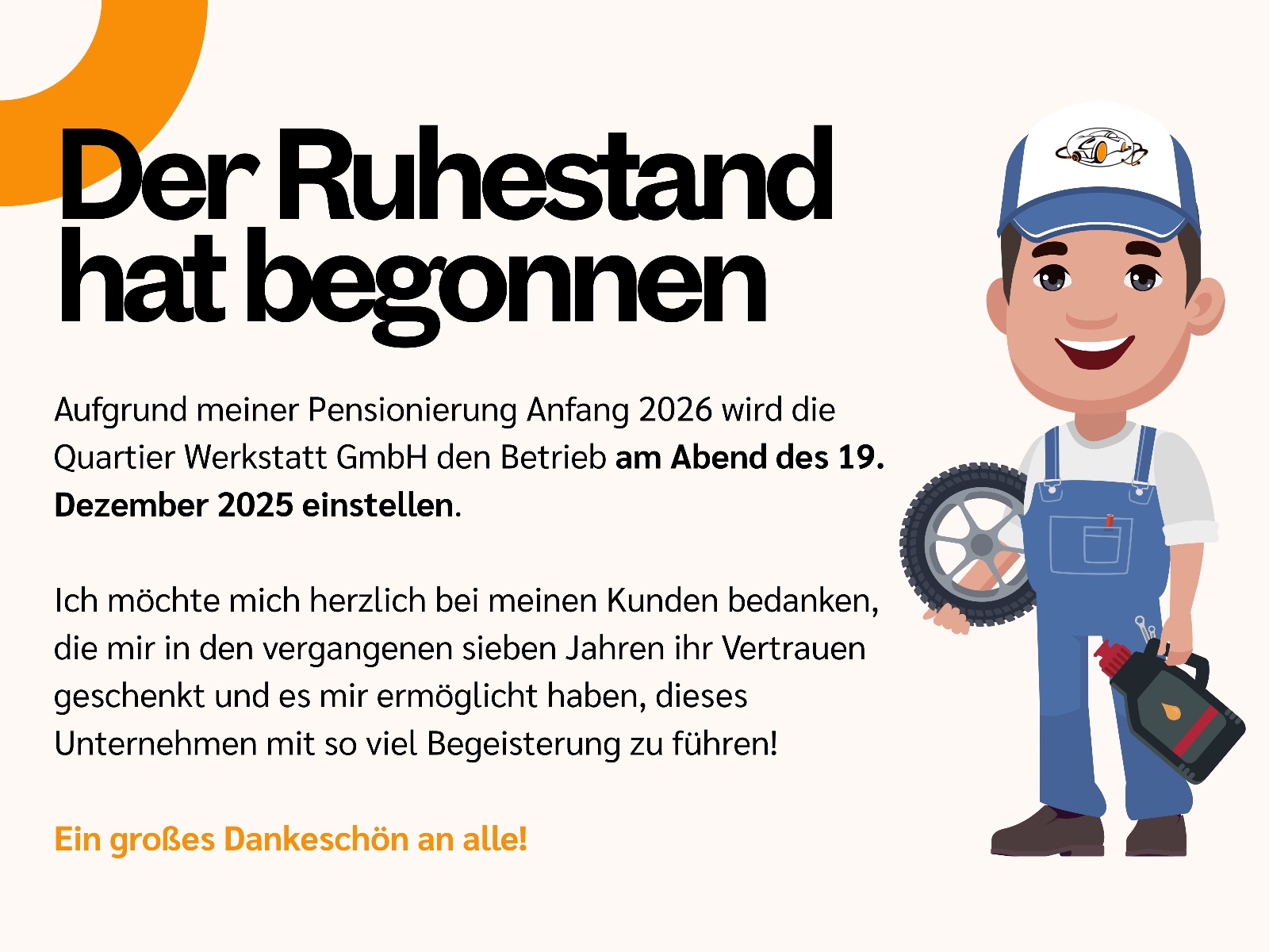 Quartier Werkstatt - Betrieb eingestellt